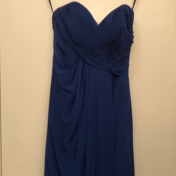 Waters & Waters Full Length Royal Blue Gown. Size4 - Picture 4 of 5